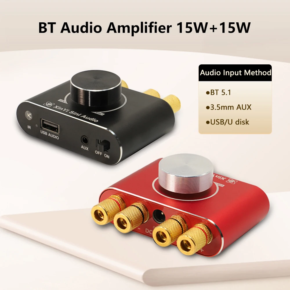 

Плата усилителя Hi-Fi 5,1 с Bluetooth, 15 Вт, 12 В/24 В
