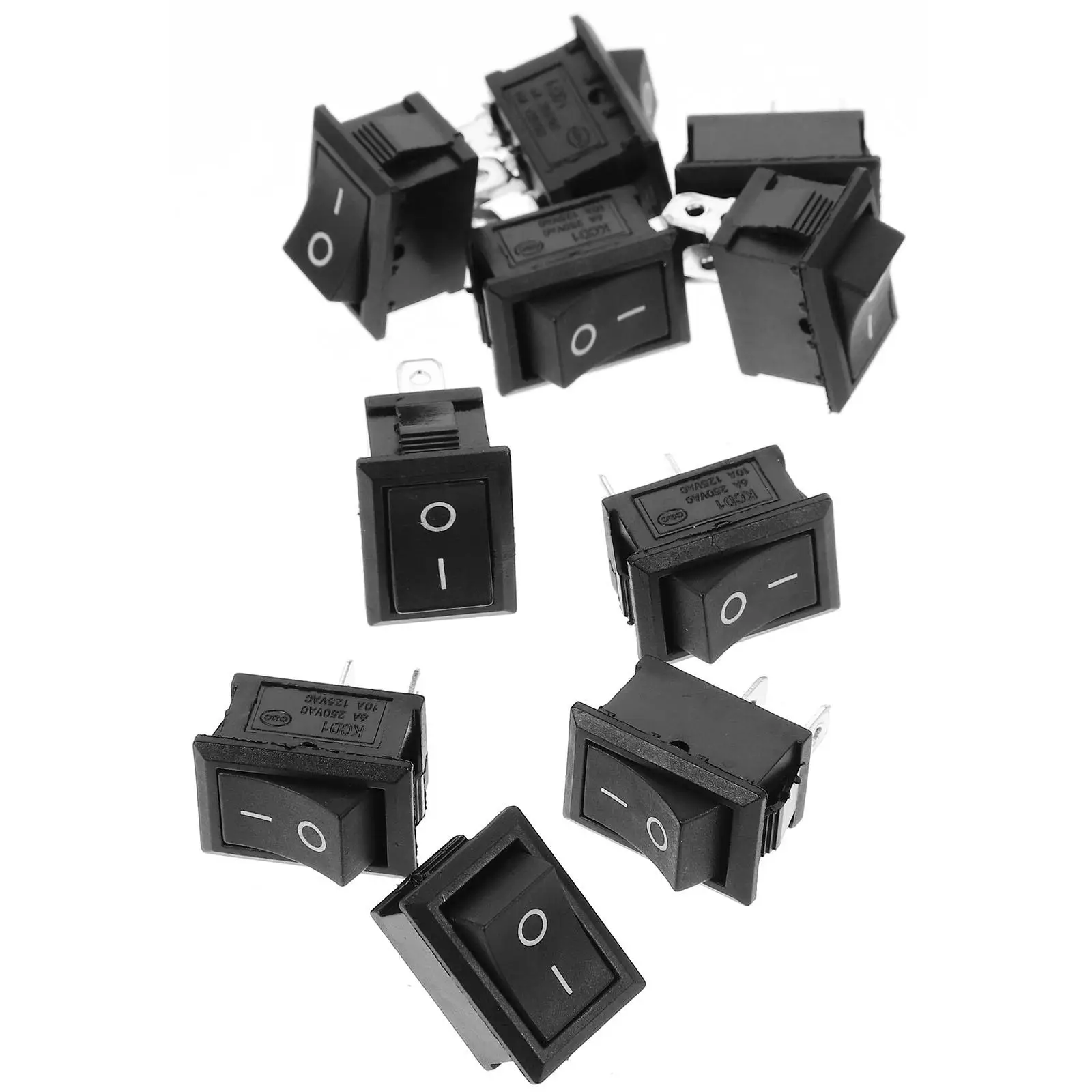 

10 Pcs Joystick Boat Type Switch Push Button Rocker Toggle Marine Yacht Accessory