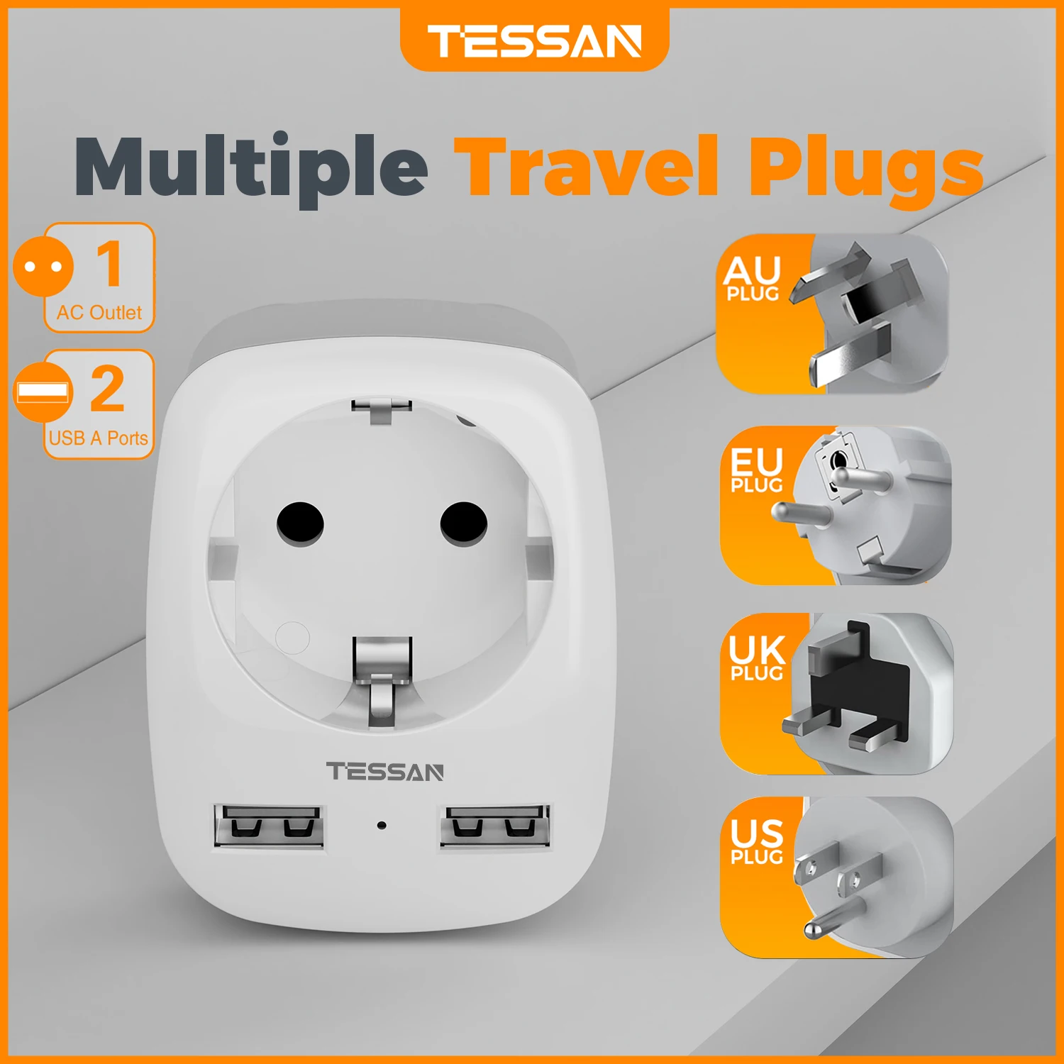 Adaptador de enchufe TESSAN: Una solución práctica para viajeros internacionales