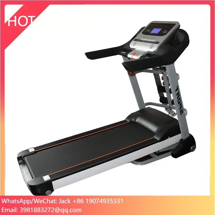

Lijiujia electric foldable semi commercial treadmill High strength fitness exercise running machine 15% incline treadmill