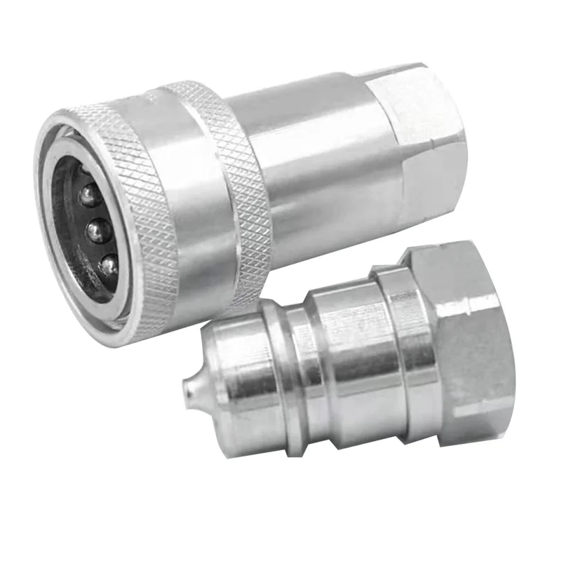 Quick Release Fitting ISO7241-A NPT Hydraulic Coupling Connector 1/2Inch Quick Change Interface