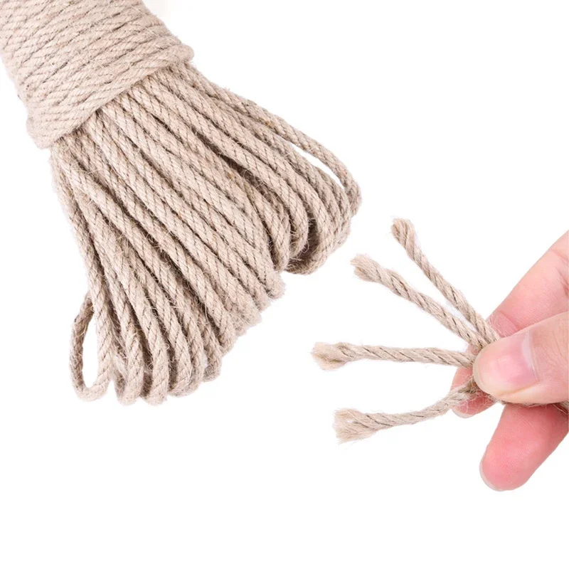 Sisal Rope Cat Tree DIY Scratching Post Toy Cat Climbing Frame Replacement Rope Desk Legs Binding Rope for Cat Sharpen Claw