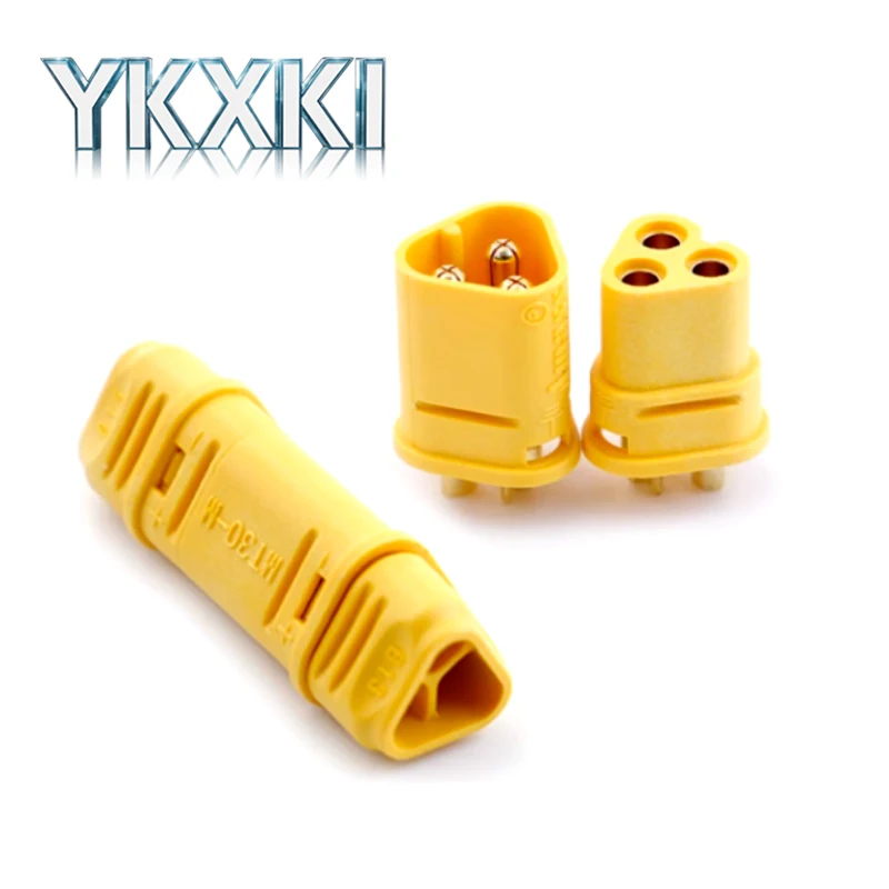 5PCS MT30-F MT30-M 3pin Connector Motor connector Plug Set for RC Lipo Battery RC Model Quadcopter Multicopte