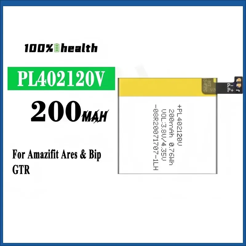PL402120V 200mah 3.8V Battery for Huami Amazifit Ares Bip A1608 Rechargeable Battery