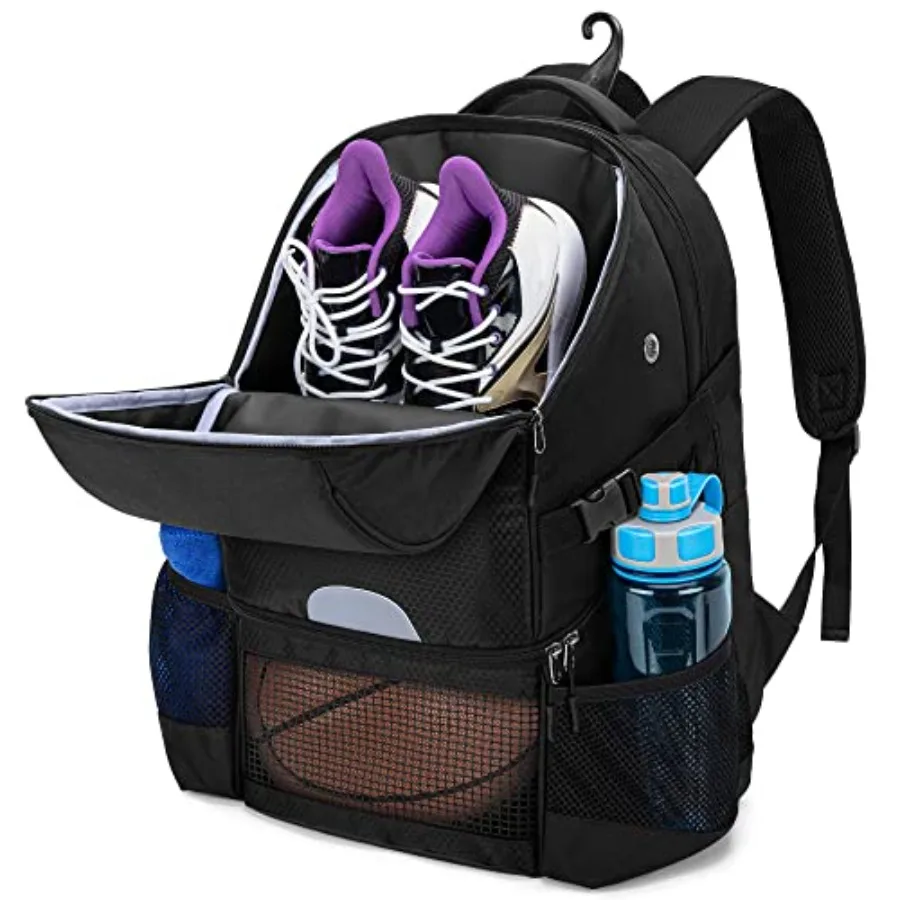Basketball Backpack for Men Soccer Bag with Ball Compartment and Shoe Compartment for Basketball Soccer Volleyball Training