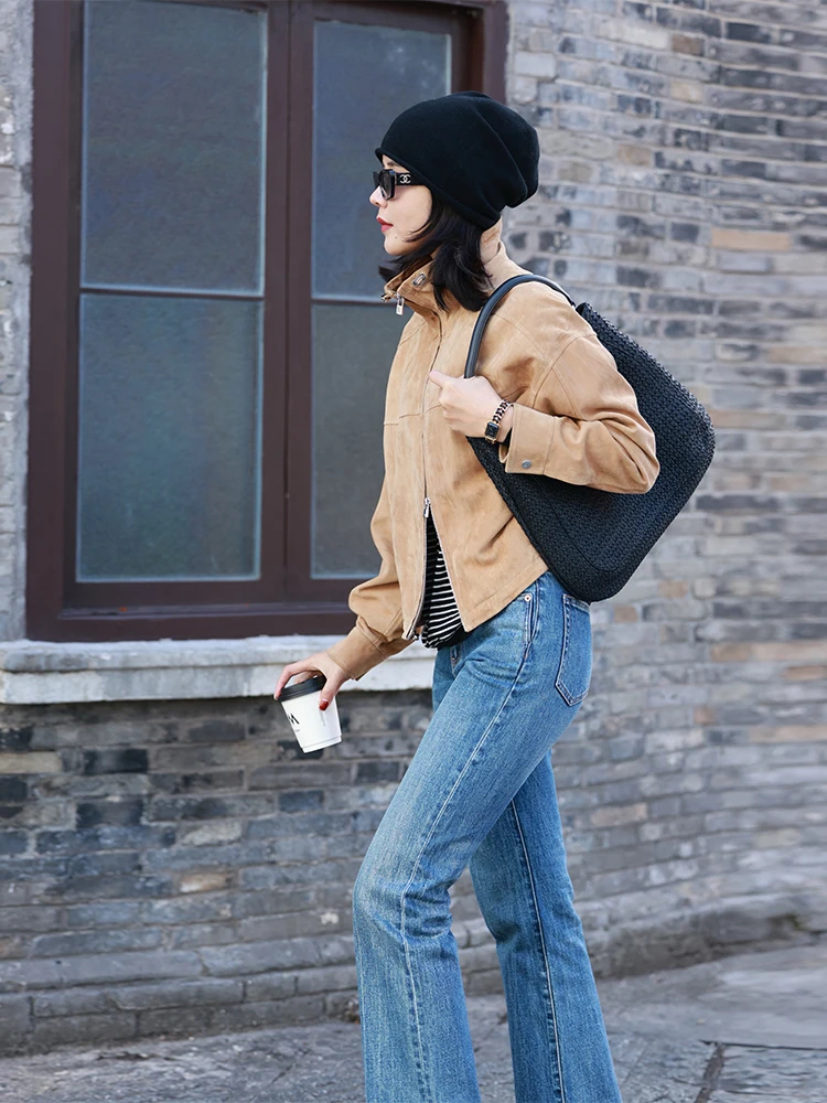 Ultra-Fine Yangzhou Wool Knitwear Stripe Pattern Women's Pullover Spring 2024 Fashion Casual Comfortable Soft Color Block