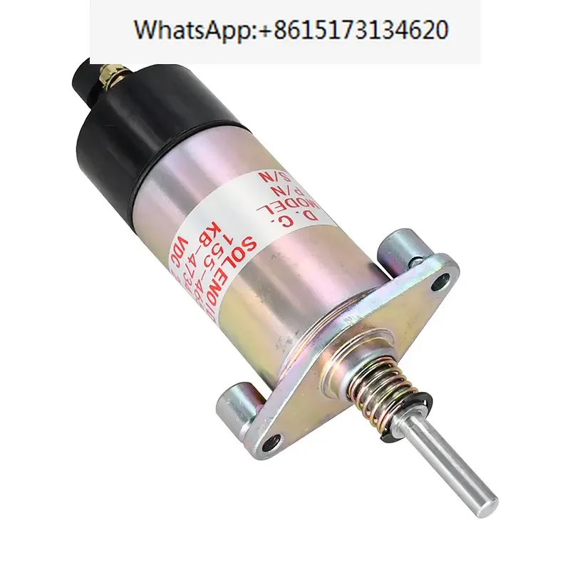 Fuel Shut down Solenoid 24V 1554653 155-4653 3E-7985 Compatible with Caterpillar Engine 3304 3306 3406 3406B Excavator 330 350