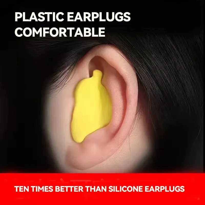 Imagem -04 - Seal Foldable Ear Plugs para Dormir Cancelamento de Ruído Grandes Adultos Tampões Redução do Ruído do Sono Natação e Estudar pu