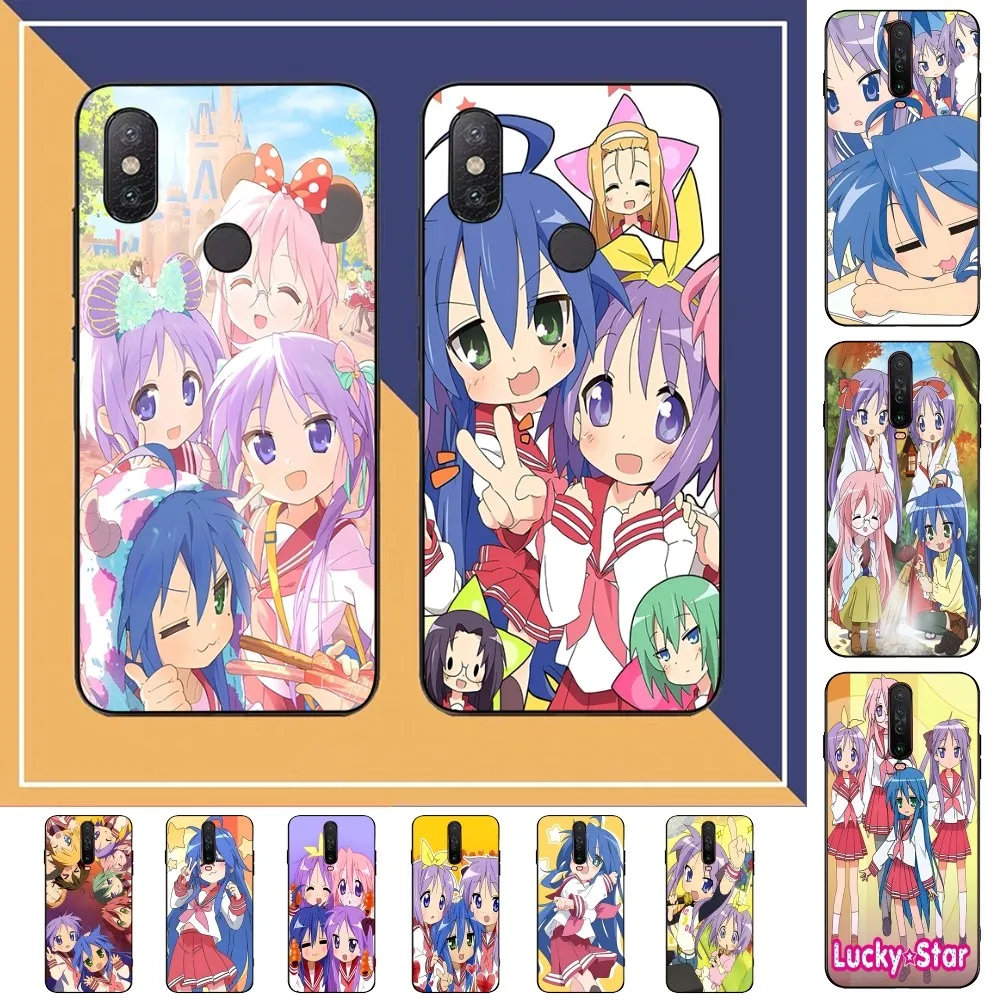 Anime Girl Lucky Star Phone Case For Redmi Note 4 X 5 A 6 7 8 T 9 9S 10 11 11S 11Epro Poco M3 Pro