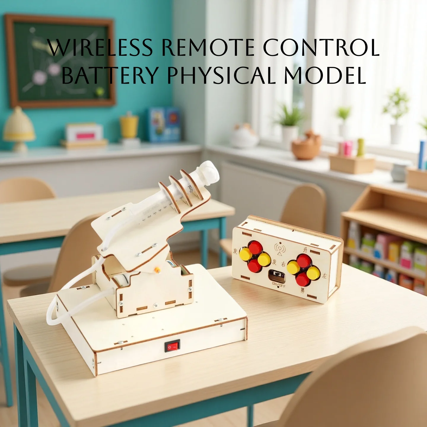 

DIY Wireless Remote Control Air Defense Battery Model Physics Science Experiment Kit Toy for School Kids