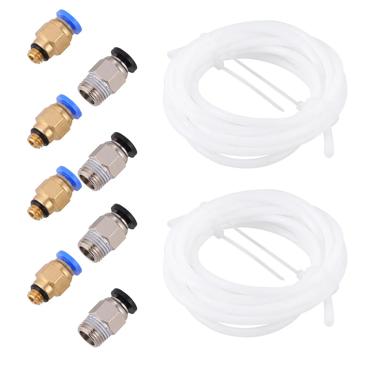 

PTFE Tube Set 3D Printer Parts Quick Coupling Connector Accessories Heat Resistant Easy Disassemble Pneumatic Fitting