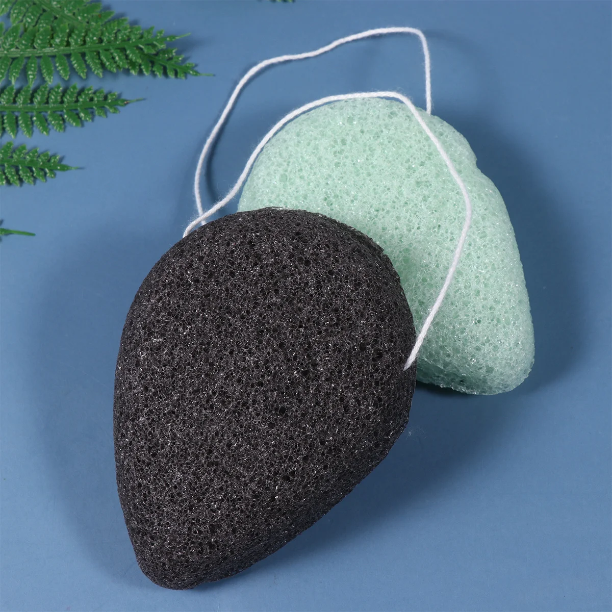 Esponja de remoção de maquiagem, 6 peças, esfoliante natural, limpeza para acne sensível, pele seca, cravos, uso diário, rosto