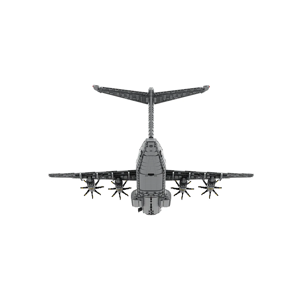 Moc airbus a400m atlas blocos de construção aeronaves de transporte militar diy modelo blocos de construção grande conjunto de tijolos de aeronaves de transporte