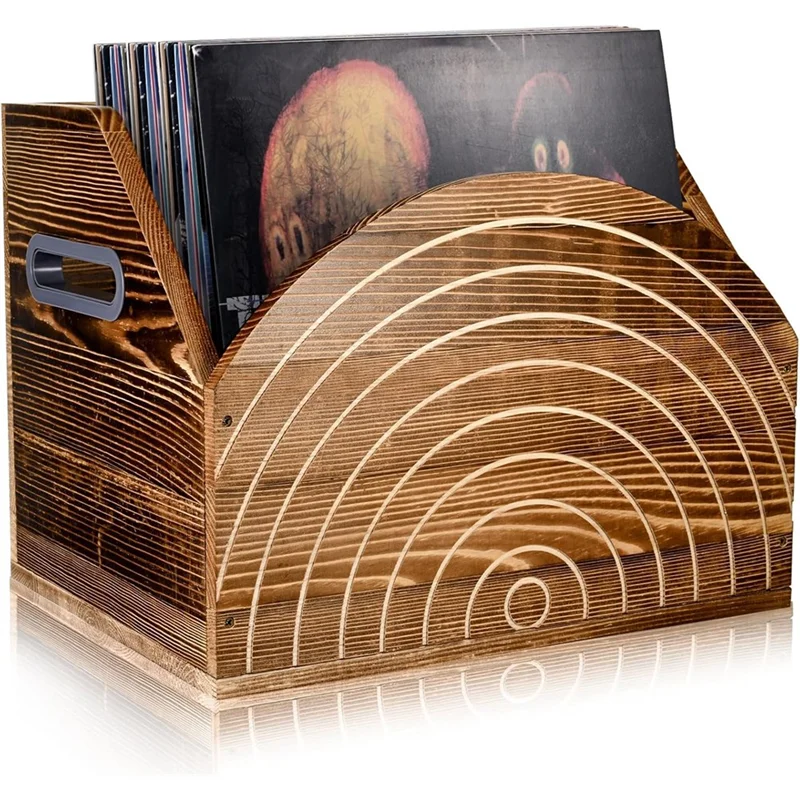 【รายการขายดี】ผู้ถือแผ่นเสียงไวนิลผู้ถืออัลบั้มไม้บันทึกขาตั้งจอแสดงผลสําหรับนักสะสมบันทึกศิลปะ