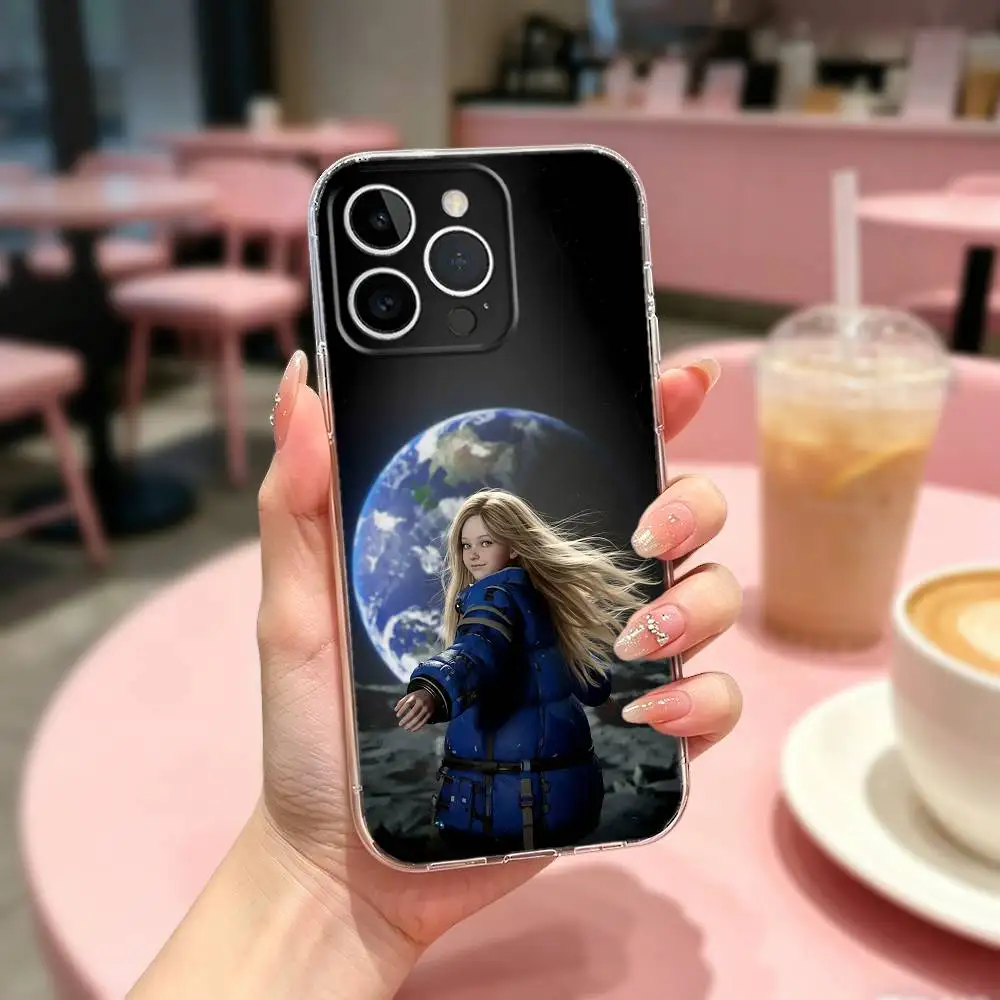 

P-Pragmata D-Diana Phone Case For iPhone17,16,15,14,13,12,11 Plus,Pro Max Soft Transparent Cover
