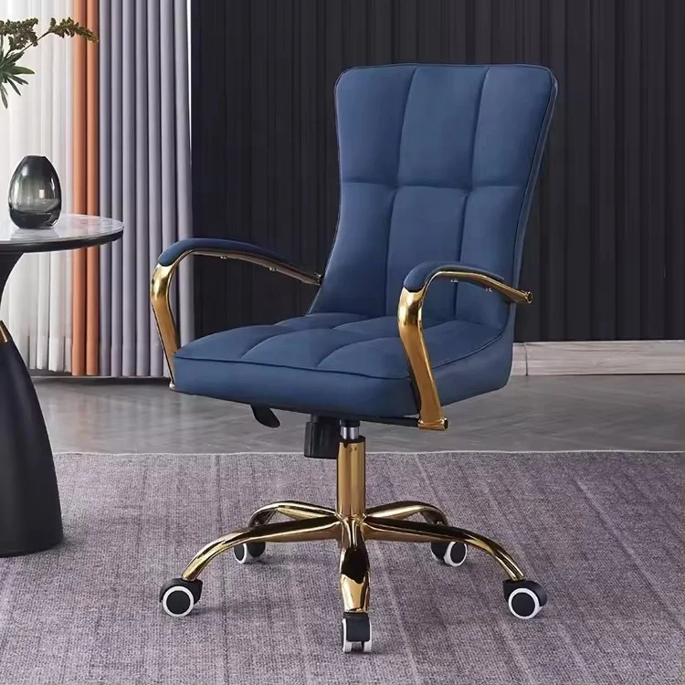 Luxury Adjustable Executive Office Chair Ergonomic Swivel Work Computer Mesh Fabric Antique Foam Design with Metal Aluminum