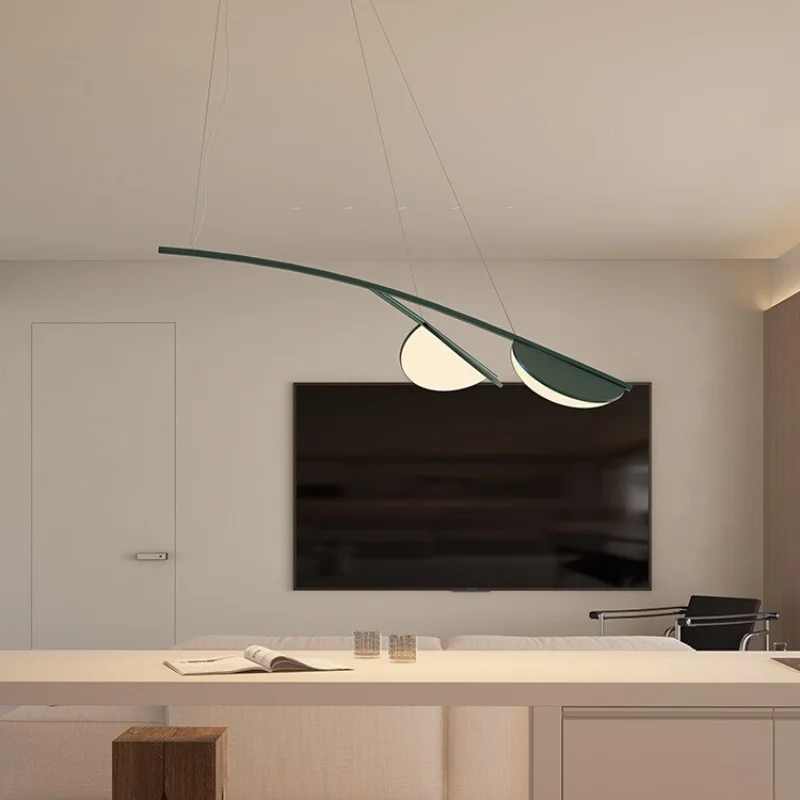 

Italian Flos Restaurant Island Pendant Light Dining Table Living Room Exhibition Hall Tea Room Creative Leaf Pendant Light