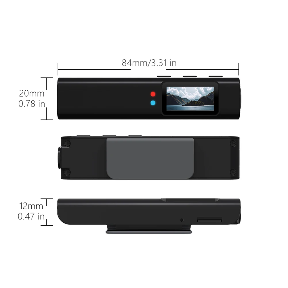 2.7K HD نظارات كاميرا واي فاي كاميرا رقمية صغيرة 0.96 بوصة IPS شاشة رياضية DV DVR مسجل فيديو بطارية 250 مللي أمبير تسجيل الصوت #6