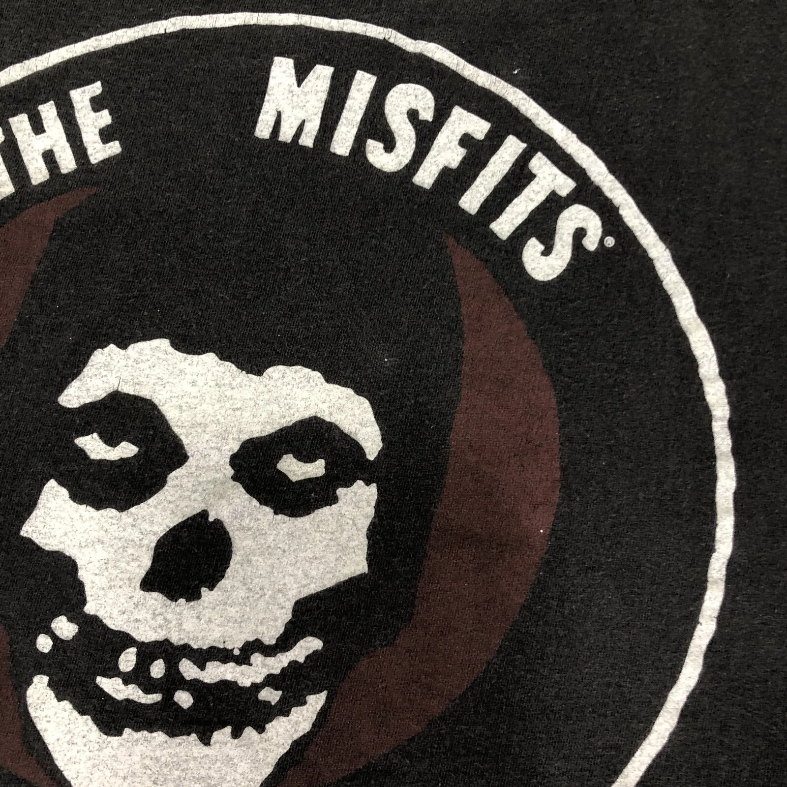 تي شيرت برسومات عتيقة بشعار Misfits Fiend Club Crimson Ghost للجنسين