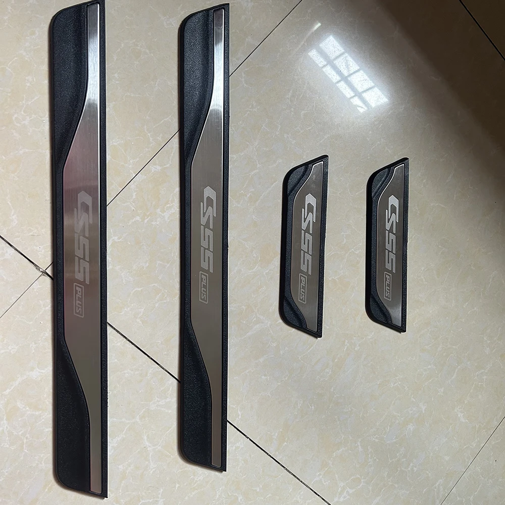 For CHANGAN CS55 PLUS 2022 2021 2023 Door Sill Scuff Plate Welcome Pedal Stainless Steel Protector Car Styling Car Accessories