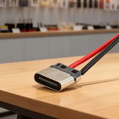 

5 шт. USB Type-C 2P сварочный провод гнездовой соединительный кабель для зарядки мобильного телефона