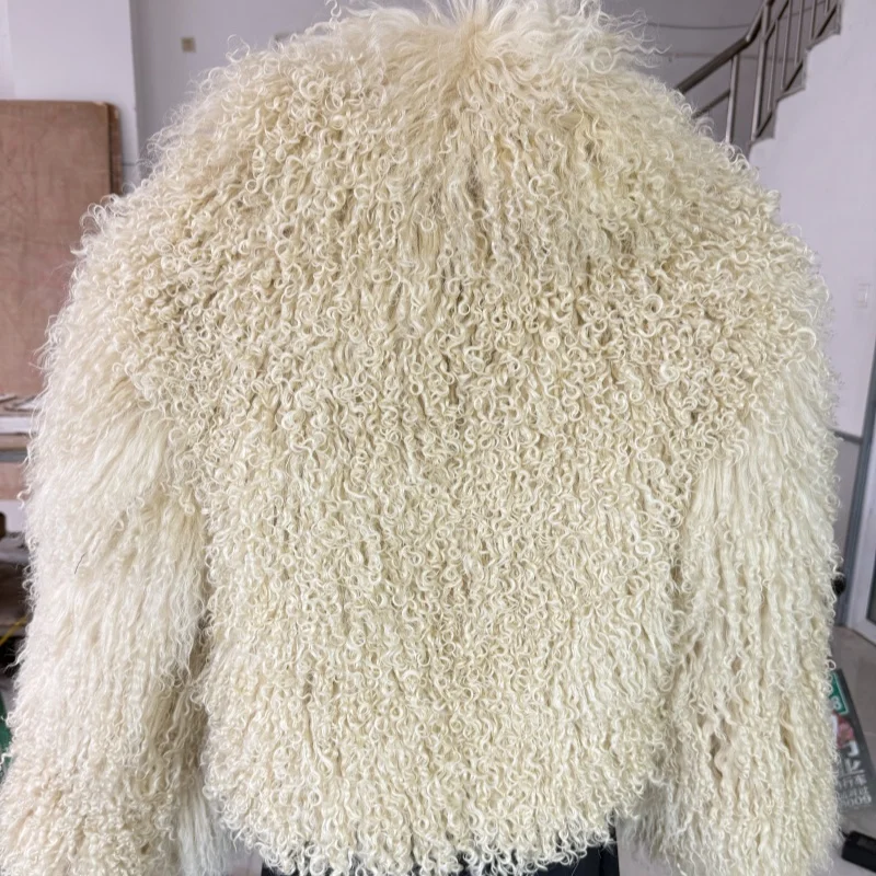 Casaco de pele natural inverno mongólia ovelha para mulheres jaqueta de pele de ovelha genuína jaqueta de pele real casacos de pele natural inverno mo