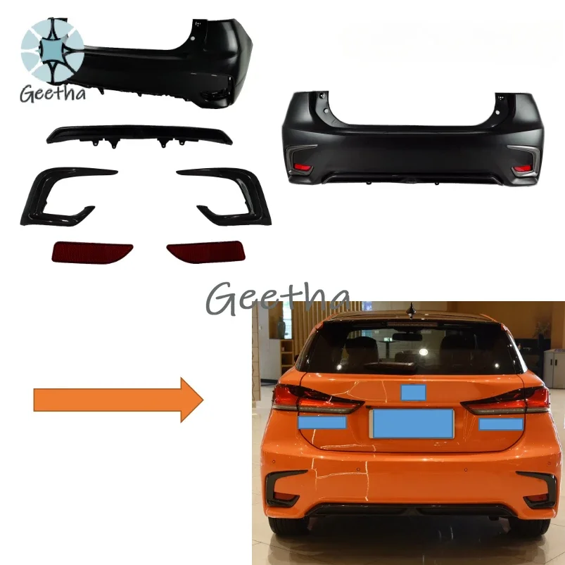 Car Tuning Bodykit Rear Bumper Diffuser for Lexus CT200H 2017 18 19 20 21 22 and Back Facelift Upgrade for 2011 12 13 14 15 16