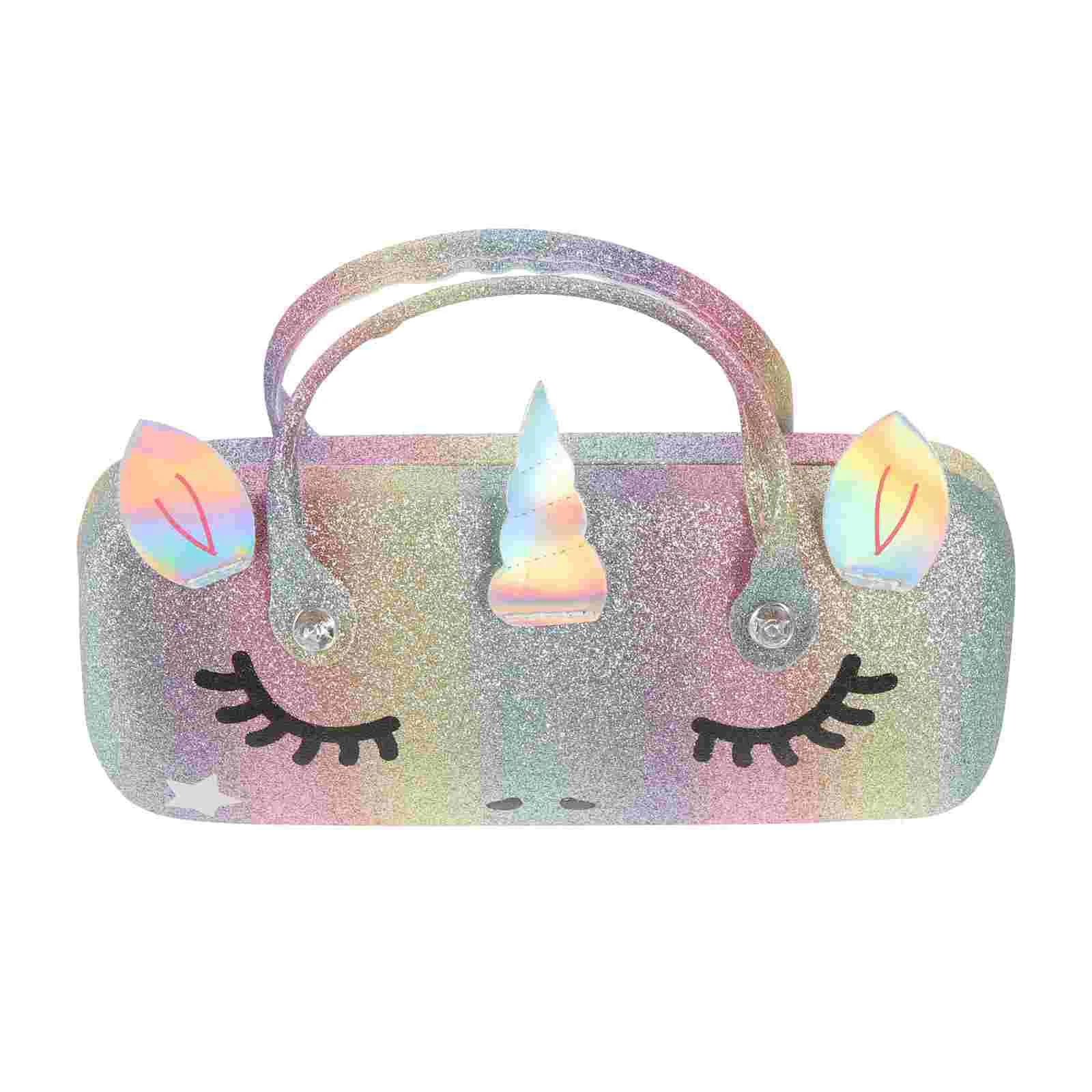 Portable Glasses Case Casual Holder Women Sunglasses Pressure Resistant Eyeglasses Container Pu Protector Student