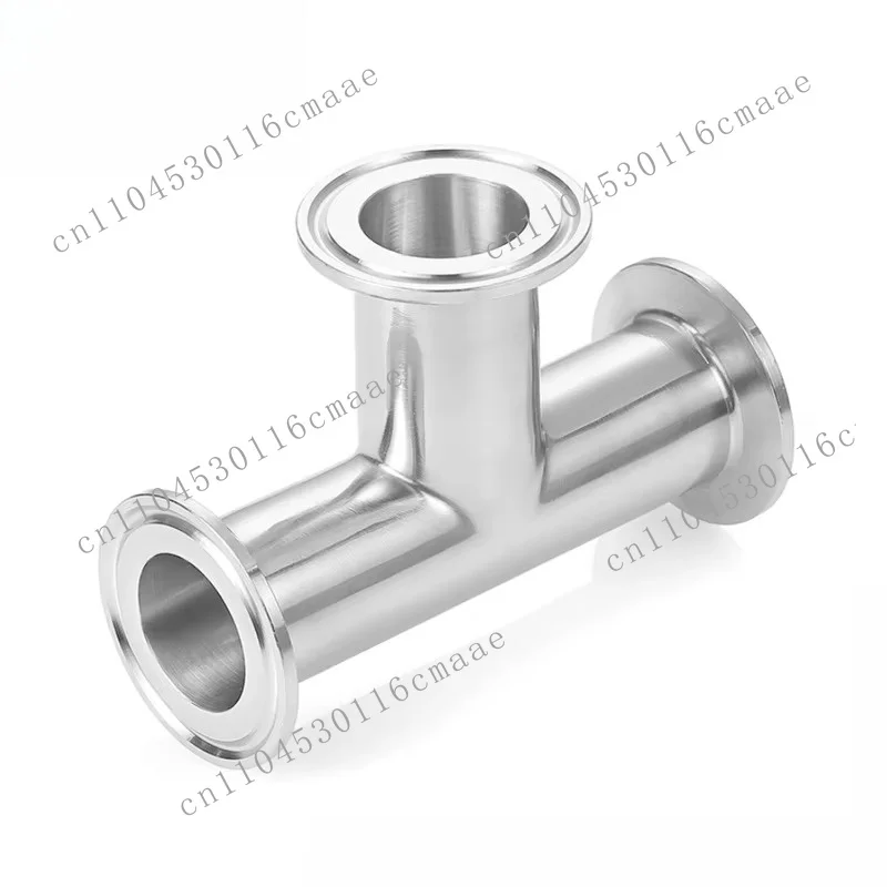 1 "-2" stainless steel 304 polished sanitary grade clamp connection tee fittings grade 150