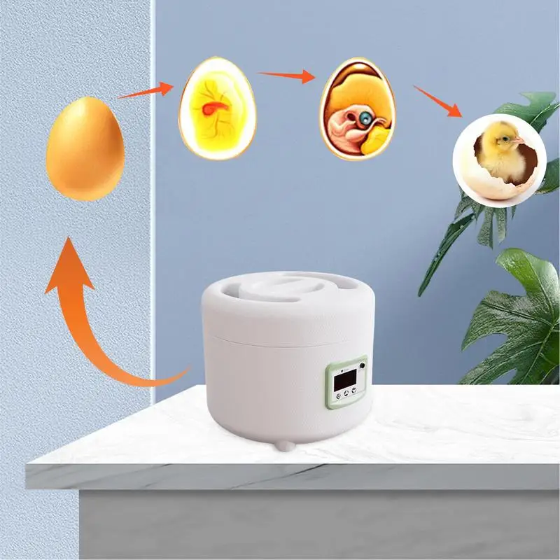 Chicken Egg Incubator Portable Automatic Egg Incubator Automatic Egg Hatcher Compact Smart Incubator Egg Hatching Machine