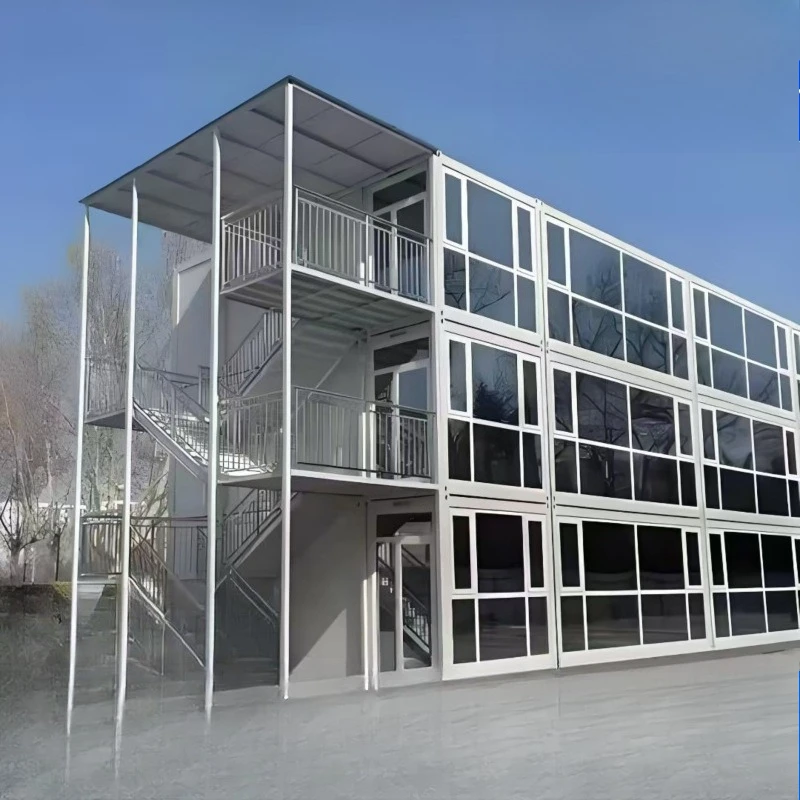 Construction site board house two-layer packing box house integrated housing company dormitory living activity board house