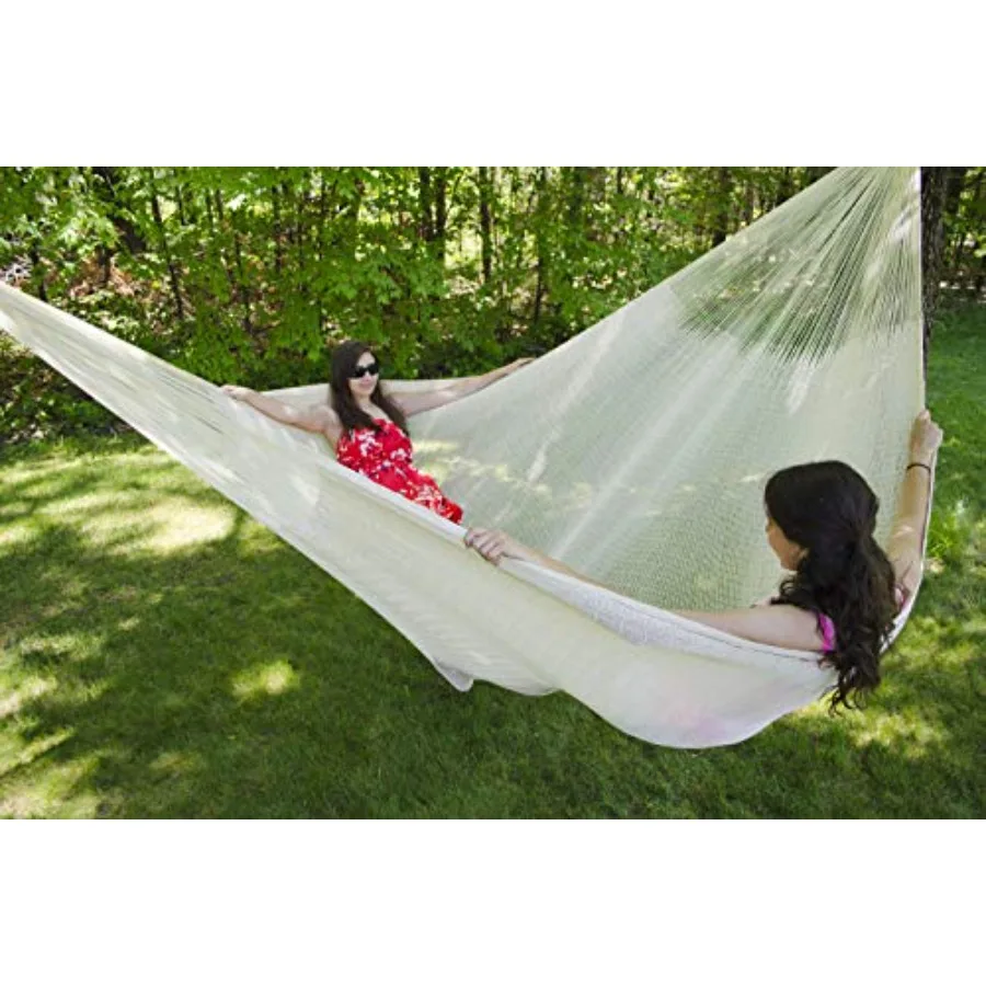 Mayan Mexican Jumbo Hammock Off-White
