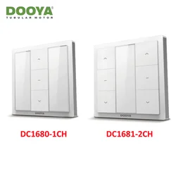 Dooya Electric Curtain Smart Wall Wire Control Switch DC1680/DC1681 for 4 Wire Curtain Motor,RF433 Wall Receiver,AC100-250V