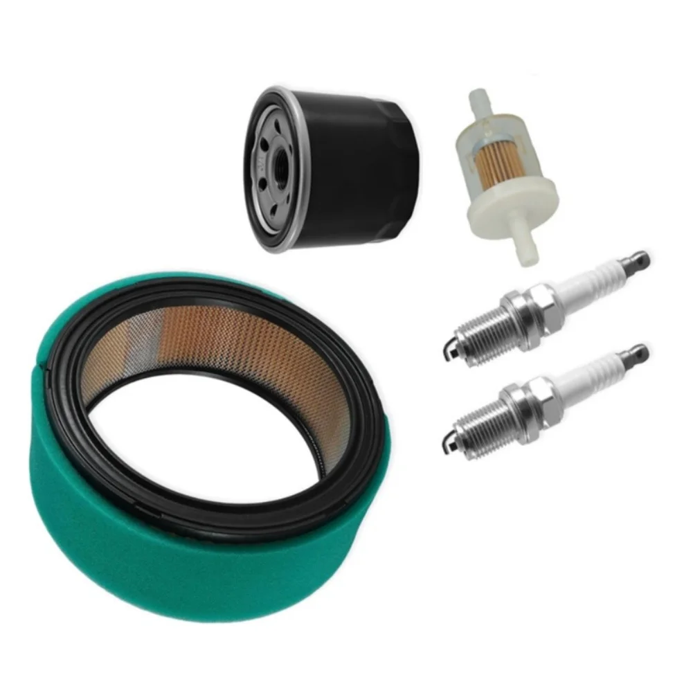 GT235E Tune-Up Kit Includes Air Filter with Green Foam Pre Cleaner Oil Filter Fuel Filter and 2 Spark for Engine Longevity
