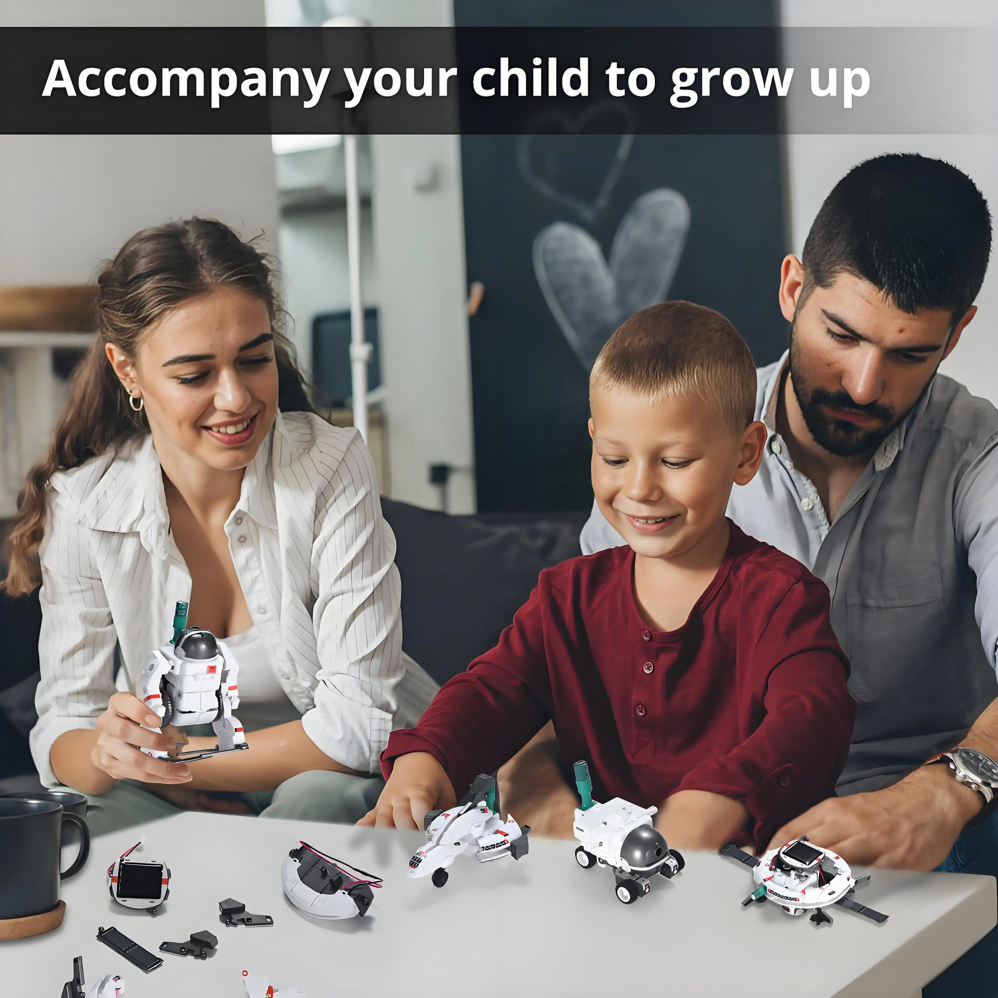 Kit de robot solar STEM para niños de 8 a 12 años, juguetes científicos de construcción de doble potencia con panel solar y batería, regalo educativo para niños y