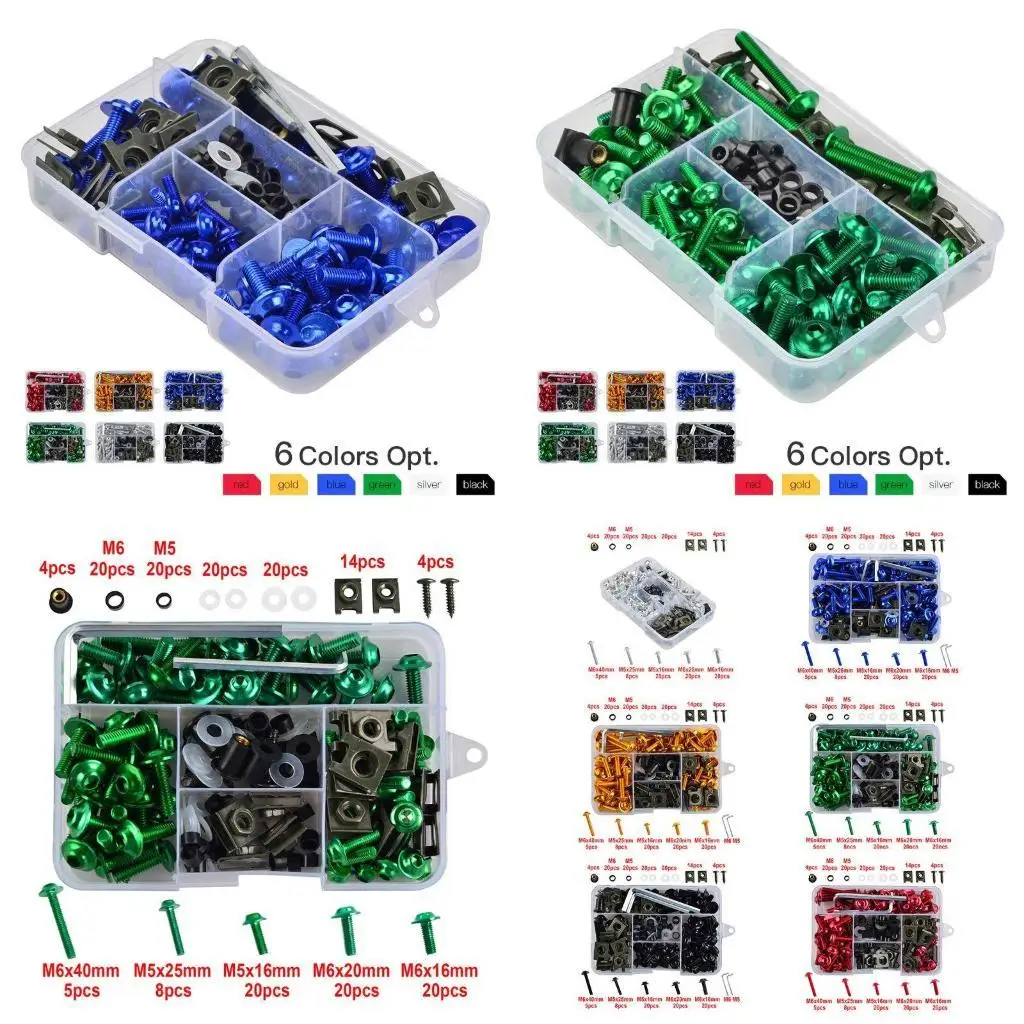 

31BC for for Yamaha for Kawasaki for Suzuki Aprilia Fairing Bolts Bodywork Screws Nut Motorcycle High Quality