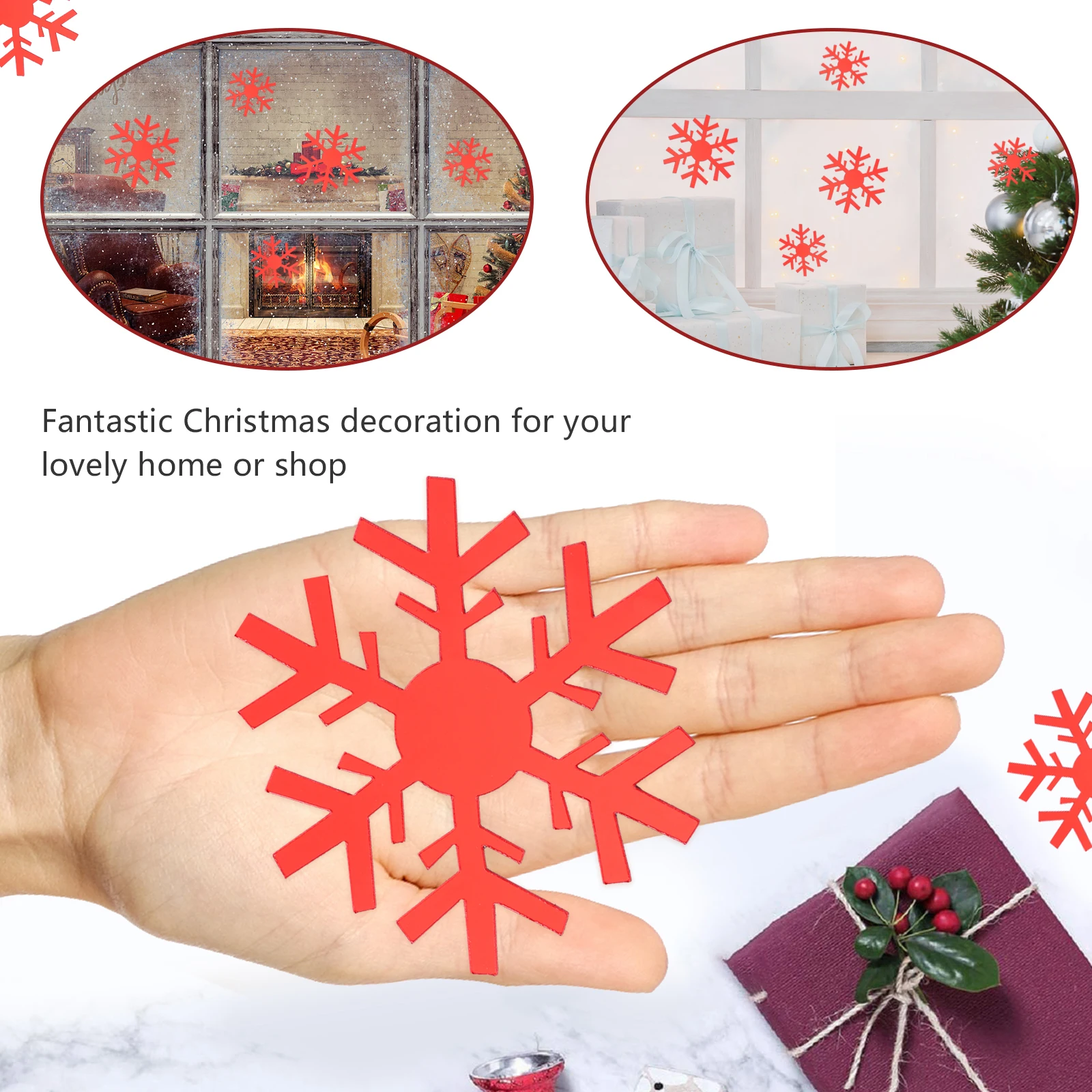 15 قطعة مجموعة ملصقات الحائط الاحتفالية ندفة الثلج موضوع لامع النهاية ملصقات للنوافذ الأبواب الزجاجية عيد الميلاد ديكور المنزل عيد الميلاد 2024 #5