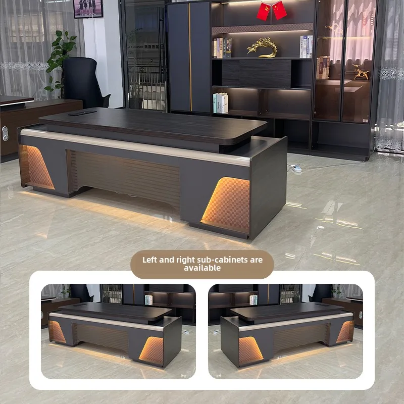 Xitian boss office and chair combination simple modern president office furniture light luxury manager desk