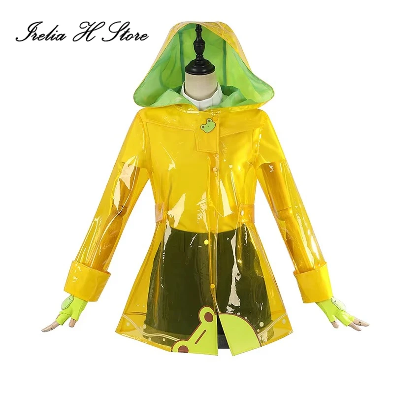 

Irelia H Anime Mei Cosplay Costumes O W Mei raincoat Shirt Top Pants Halloween Costumes Female