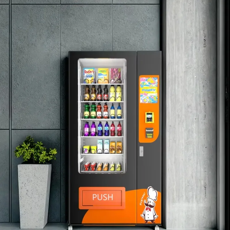 

【Best-selling】Wholesale Refrigerated Drink Vending Machine Support Credit Card &Cash Pay OEM/ODM Food&Snacks Beverage Vending Ma