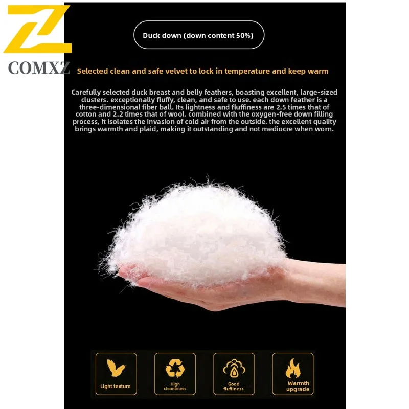 Winter Outdoor Color Block Down Jacket Unisex Stand Collar Splice Design Thickened Warm Coat Windproof Water Streetwear Parka