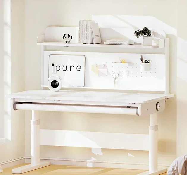 

Детский учебный стол ученический домашний письменный стол из массива дерева можно поднять и опустить