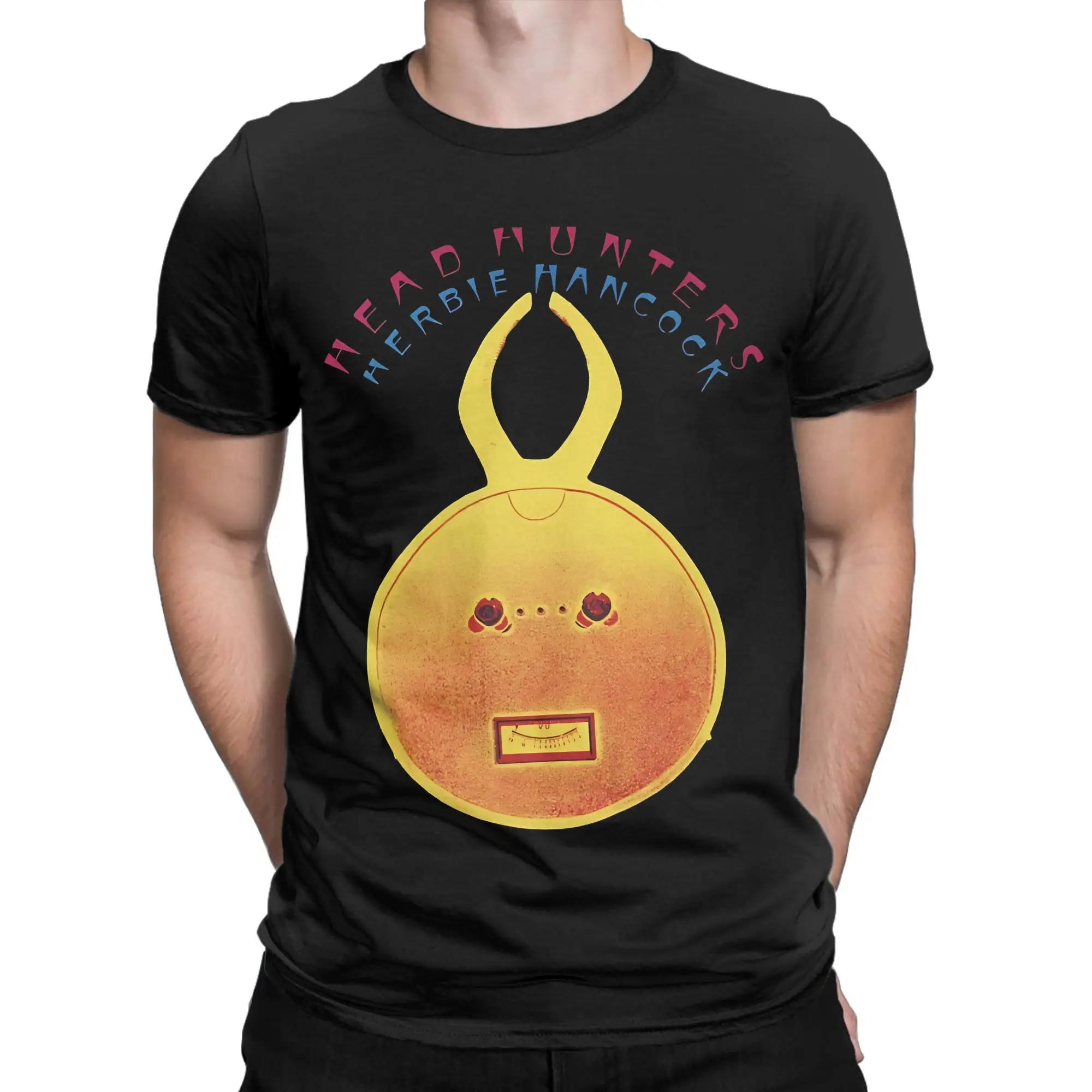 Men's Herbie Hancock Head Hunters    T Shirt  Pure Cotton Tops Funny Short Sleeve Round Neck Tee Shirt Birthday Present T-Shirt