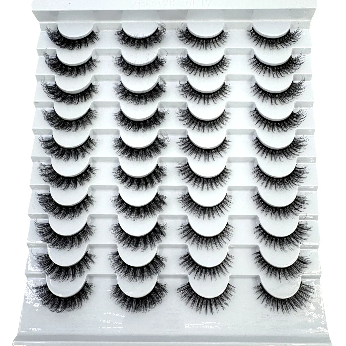 HBZGTLAD New 20 Pairs Eyelashes Faux Mink Eyelashes Long Lasting Fluffy Mink Lashes Dramatic Volume lashes Extension Thick Long