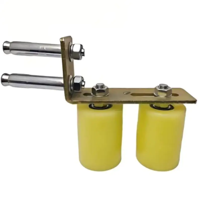 Rouleau de porte en nylon plat en acier |   Roue de guidage pour portes coulissantes électriques et 