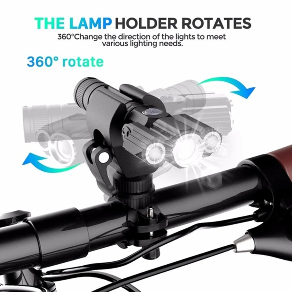 

3pcs LED Flashlight Three Lamp Rechargeable Aircraft Shape Waterproof Light Six Modes Life Front Light