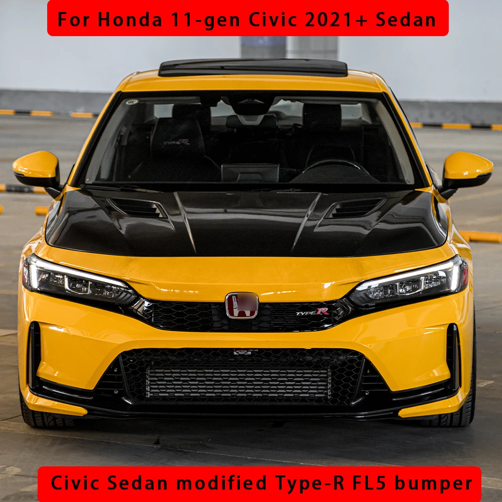 For Honda 11th generation civic 2021 sedan bumper modification Type-R body kit grills new Civic FE1 upgrade FL5 body appearance