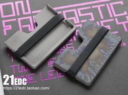 Titanium Alloy Outdoor Portable Storage Box, Metal ID EDC, Tactical Change Clip Card Pack