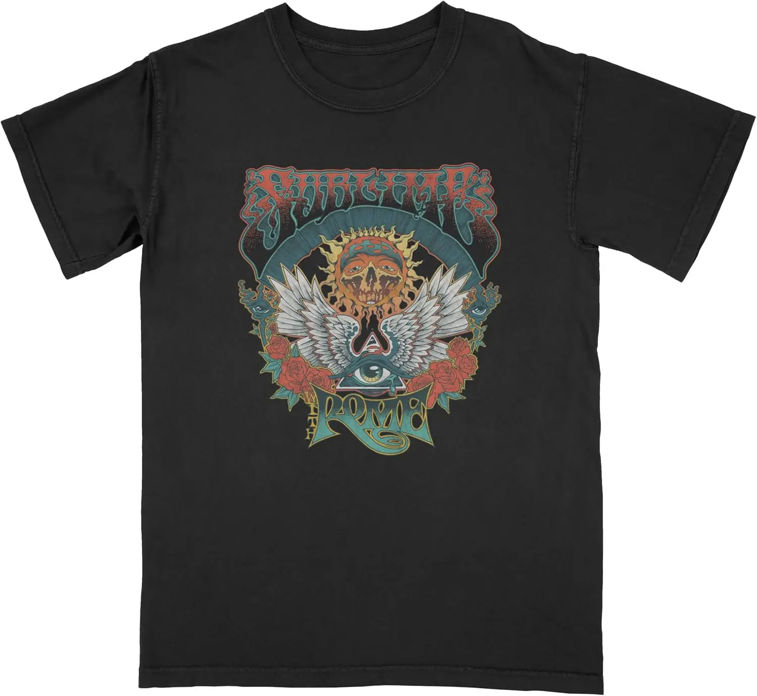 

Sublime with Rome Sunstroke Mens Black Short Sleeve T Shirt Indie Music Vintage Style Graphic Tees
