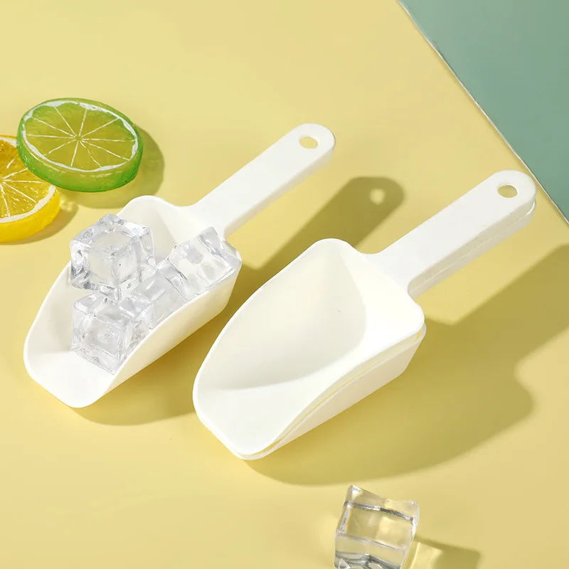 Mini cuchara de hielo de plástico transparente, cucharas medidoras para bodas, dulces, postres, Buffet, helado, proteína en polvo, 1/3 piezas